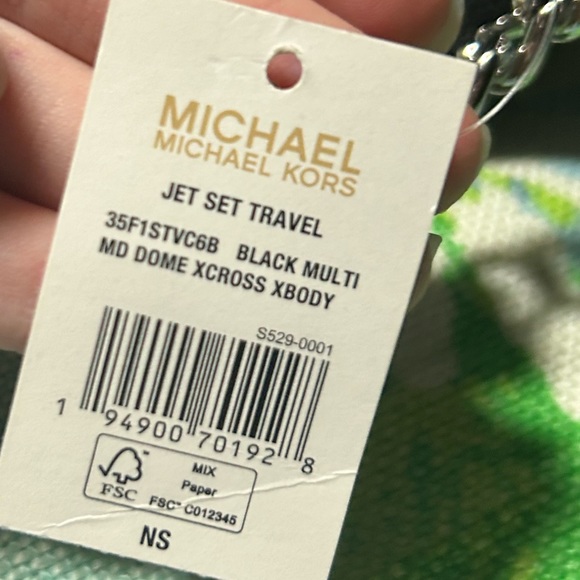 Michael Kors Jet Set Travel Medium Logo Dome Crossbody Bag - Picture 6 of 9